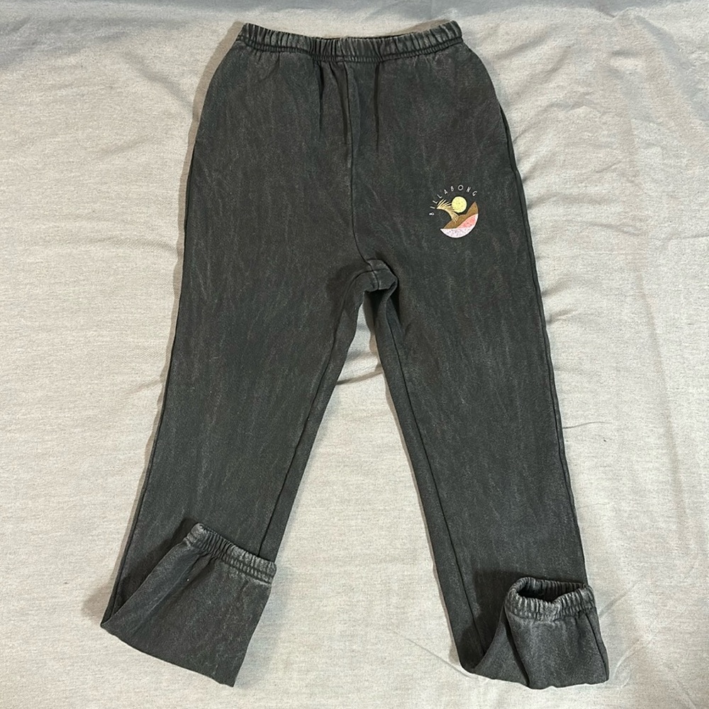 Girls Billabong black sweatpants size small